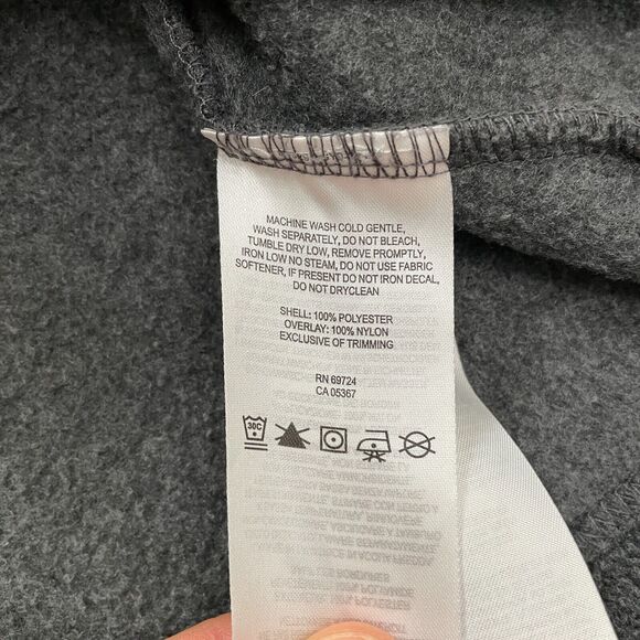 Columbia Campfire Fleece Jacket Mens XL Gray Purple 1/4 Snap Button Outdoor Hike - Picture 7 of 14